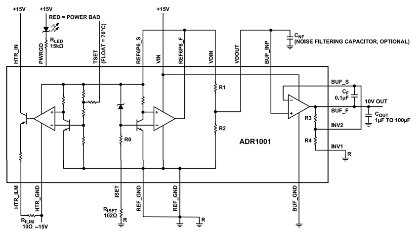 Block Diagram - Analog Devices Inc. ADR1001 Precision Voltage Reference